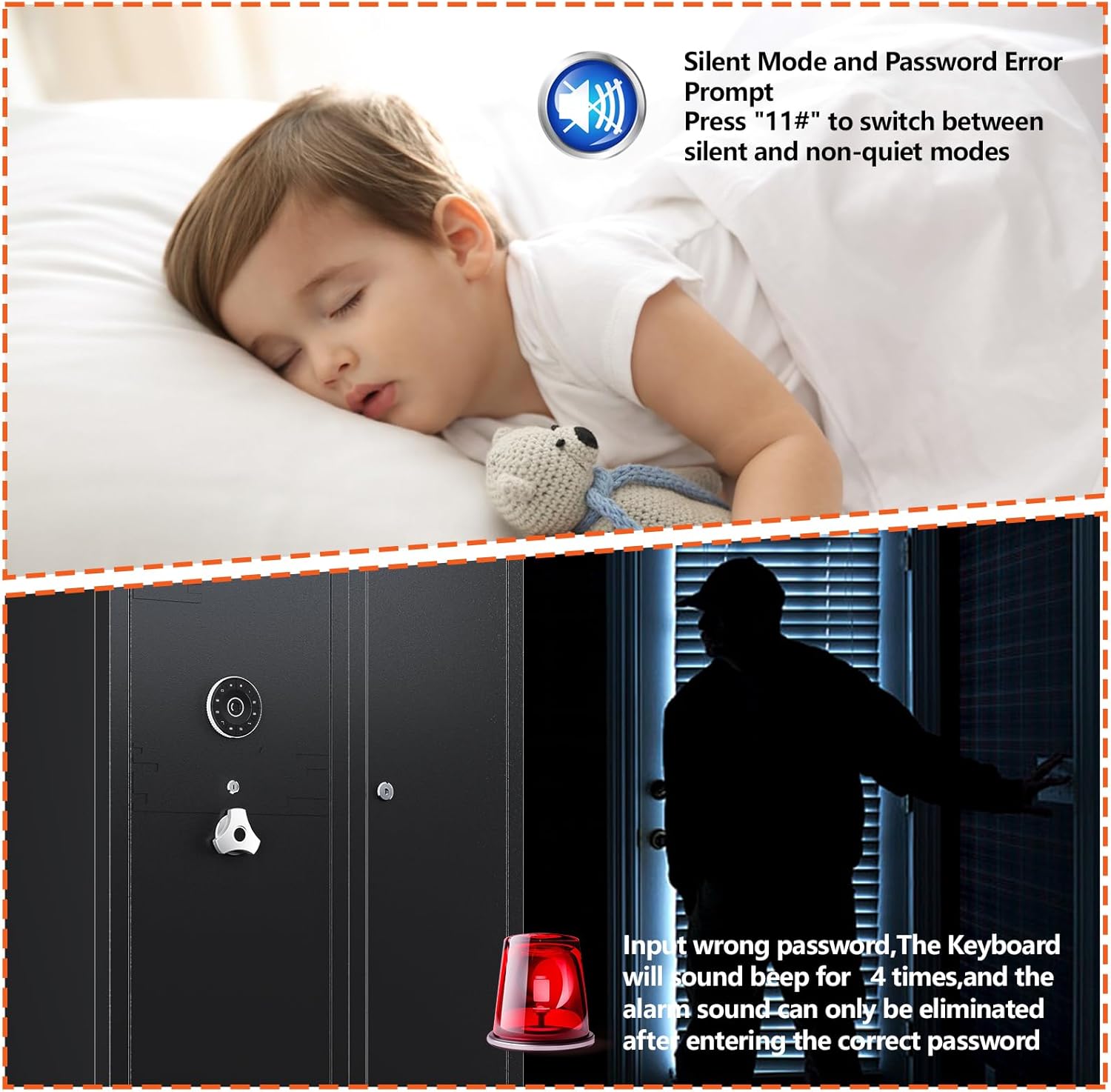 15-20 Gun Safe,Large Gun Safes for Home Rifle and Pistols,Rifle Safe,Gun Cabinets for Rifles and Shotguns,Gun Cabinet,Gun Safes & Cabinets with Drawer,3 Gun Mount,Handgun Pockets (1500AB-GUN SAFE)