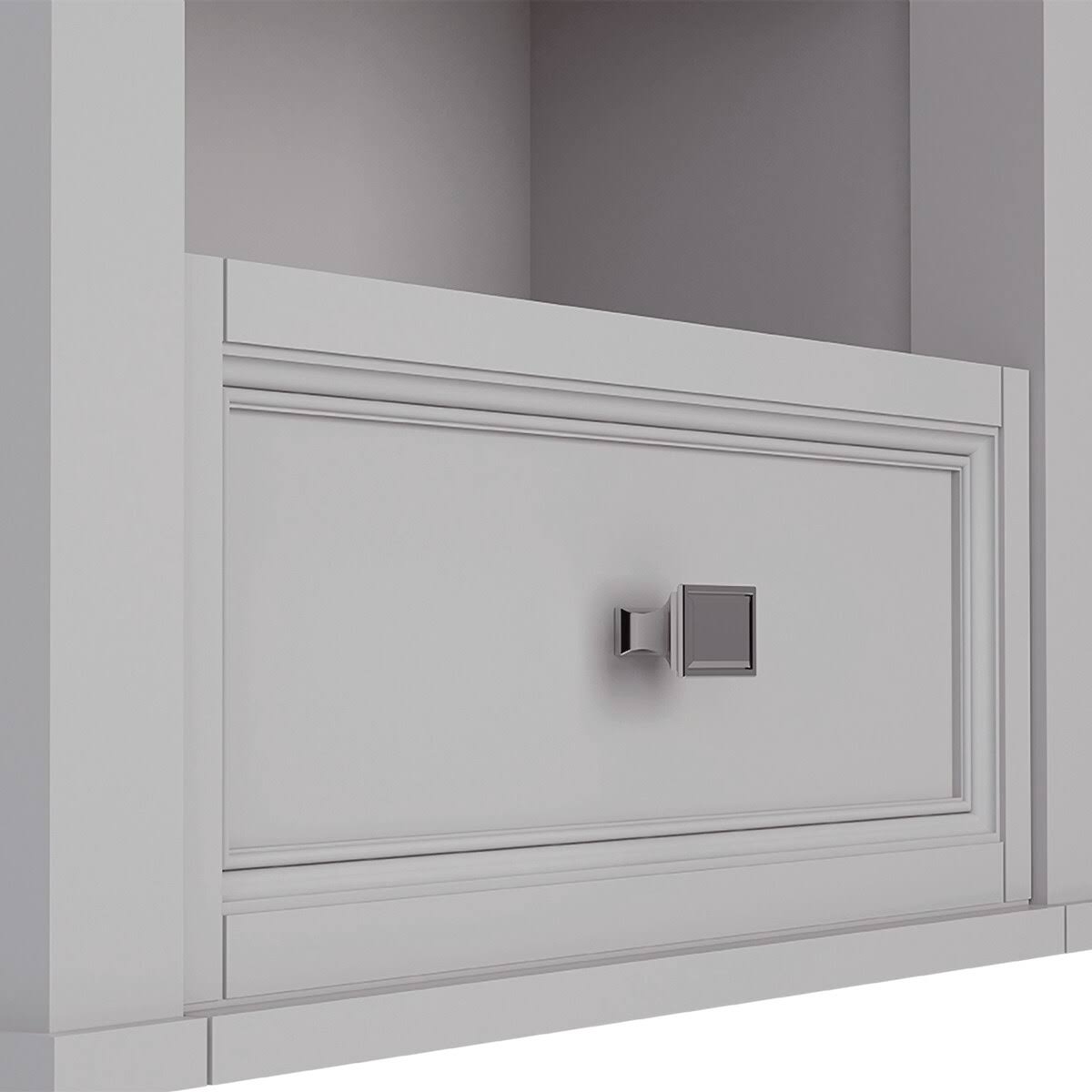Allen + Roth Canterbury 24-in W x 28-in H x 10-in D Light Gray Bathroom Wall Cabinet | 1227WC-24-242
