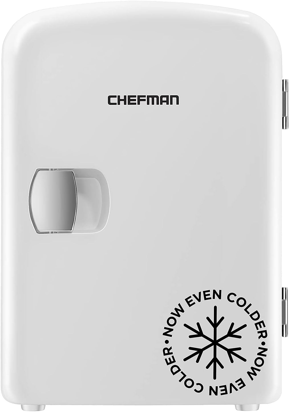 Chefman Mini Portable Personal Fridge Extra-Cold Or Warm, Compact Storage for Skin Care, Formula, Or Snacks, Fits 6 12-oz Cans, Lightweight 4-Liter Capacity, Black Pack of 2