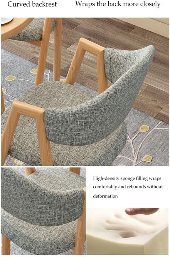 Round Dining Table Set for 4, Modern Kitchen Table and Chairs Set Round Faux Marble Dining Table Set Reception Table Set Upholstered Chair(Yellow,Orange2)