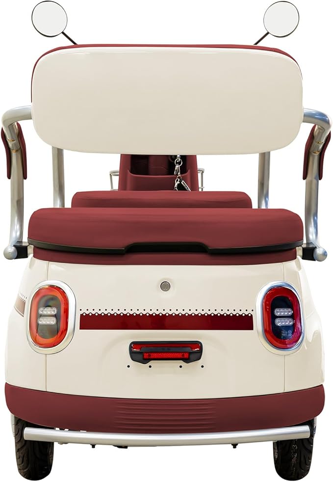 Massimo MGC E-Trike Mini – Compact Electric Trike for Urban and Neighborhood Travel (Ivory)