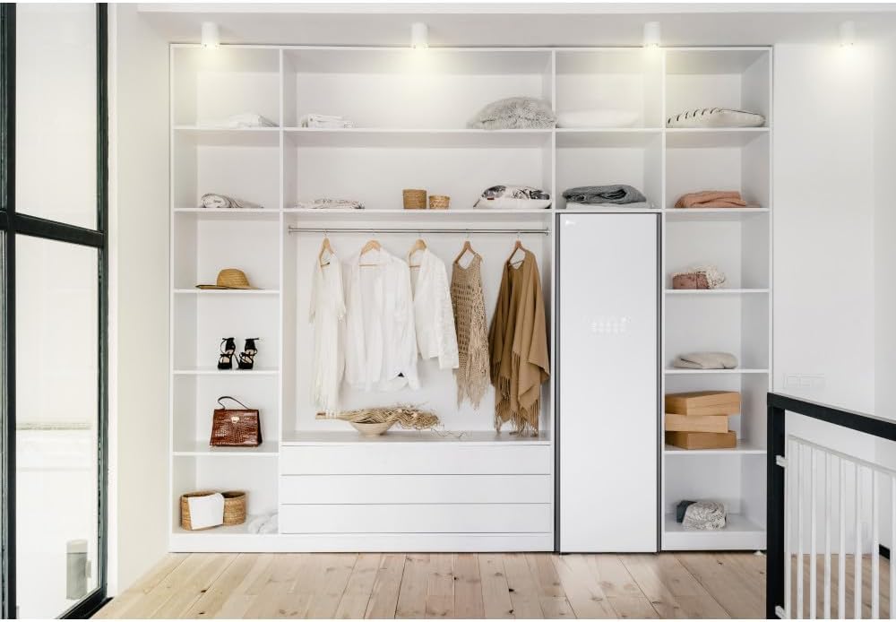 LG Styler Steam Closet with TrueSteam Technology and Exclusive Moving Hangers (S5WBC), Cream White