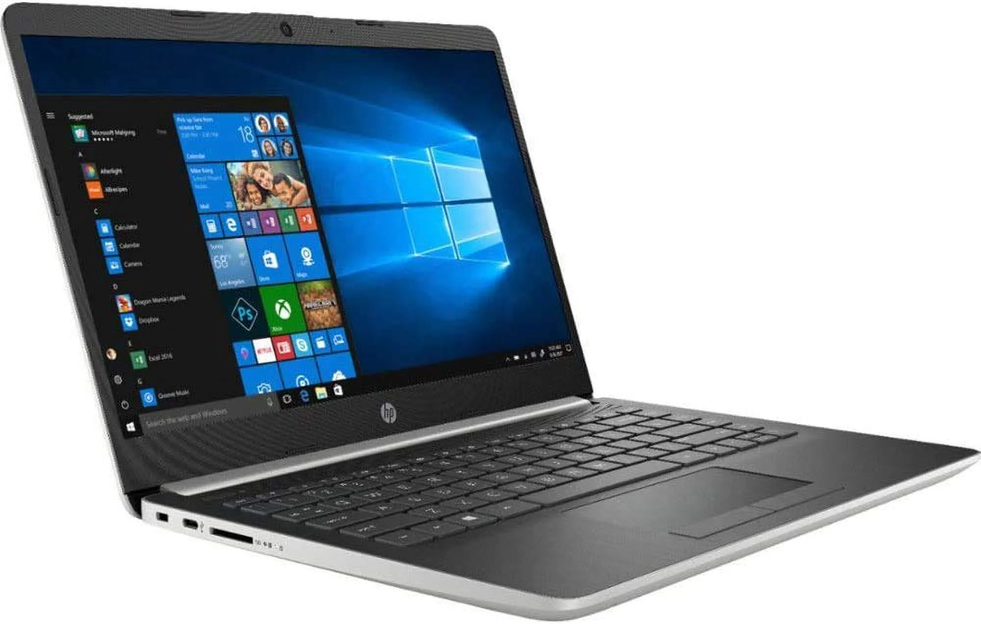 HP 14" Touchscreen Home and Business Laptop Ryzen 3-3200U, 8GB RAM, 128GB M.2 SSD, Dual-Core up to 3.50 GHz, Vega 3 Graphics, RJ-45, USB-C, 4K Output HDMI, Bluetooth, Webcam, 1366x768, Windows 10 Pro