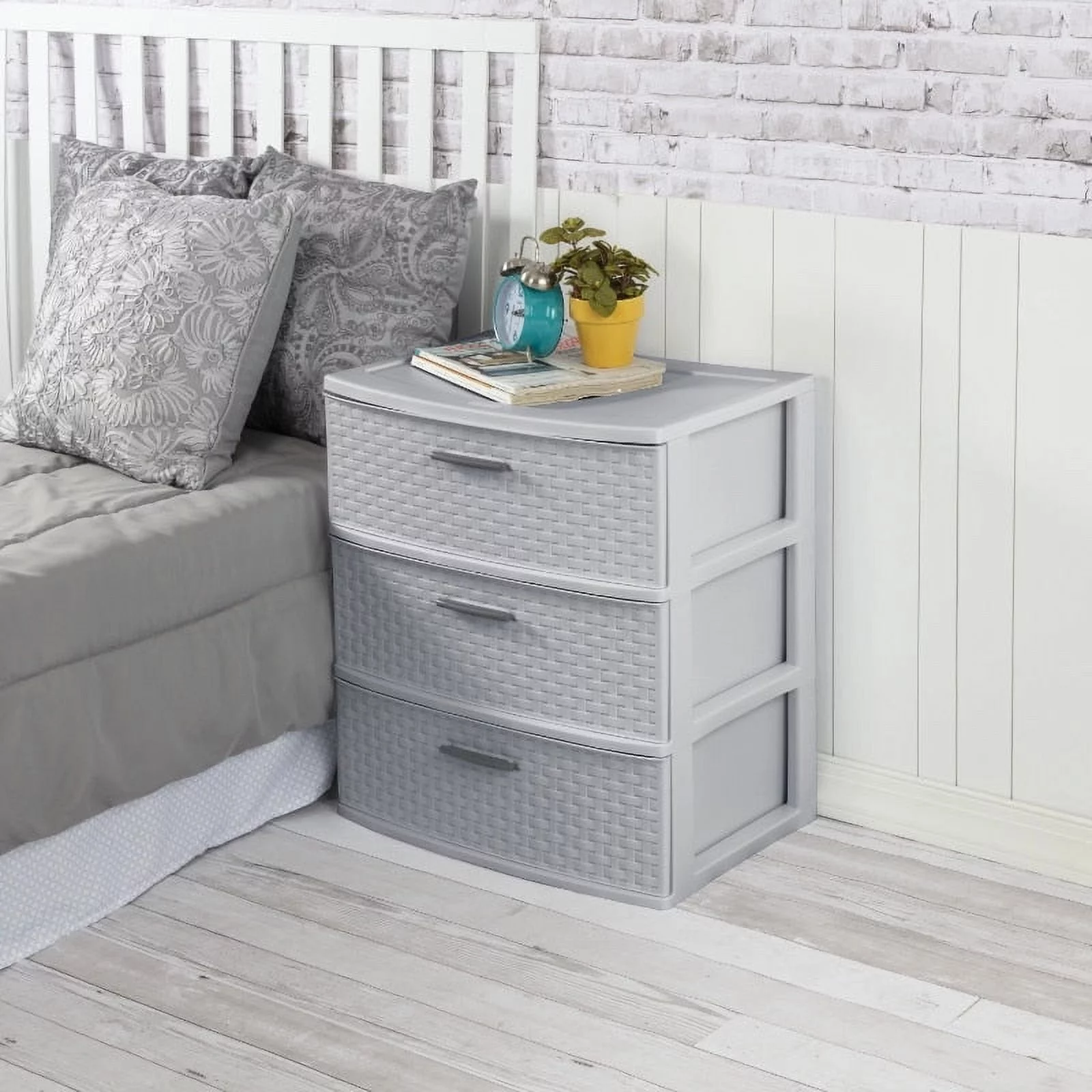 Sterilite 3 Drawer Wide Weave Tower Plastic - Curated Treasures Market