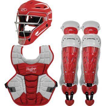 Rawlings Youth Velo 2.0 Catcher Set White/Silver