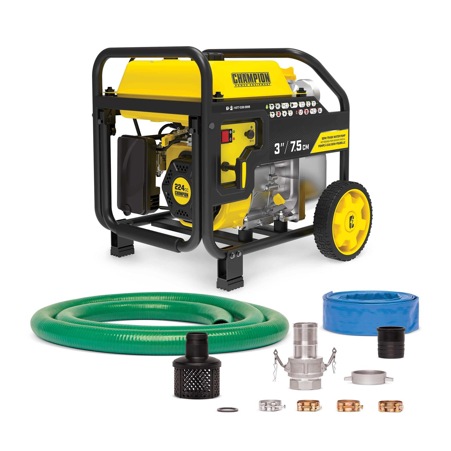 Champion Power Equipment 100743 Semi-Trash Water Pump 3 - Shop Hardware Tools Online Store