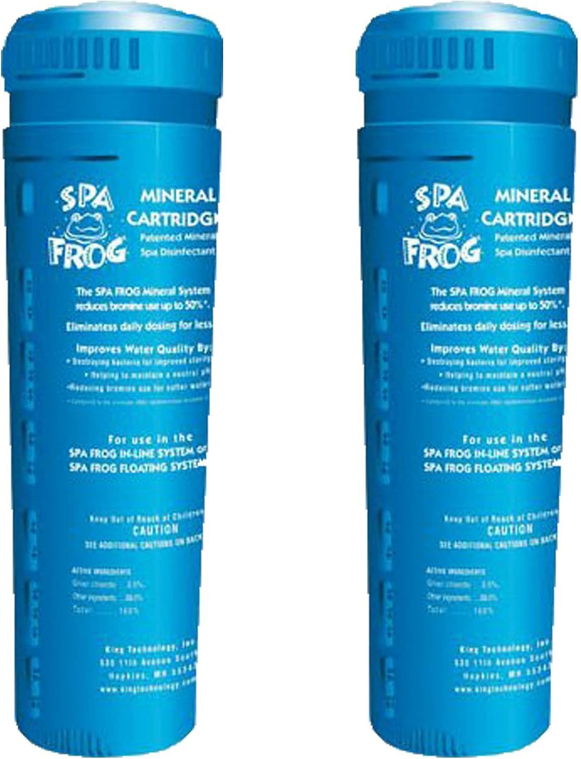 Spa Frog Serene Cartridge for Hot Tub 2 Mineral Cartridge for Floating Sanitizing System and Hot Tub Water Balance Guide