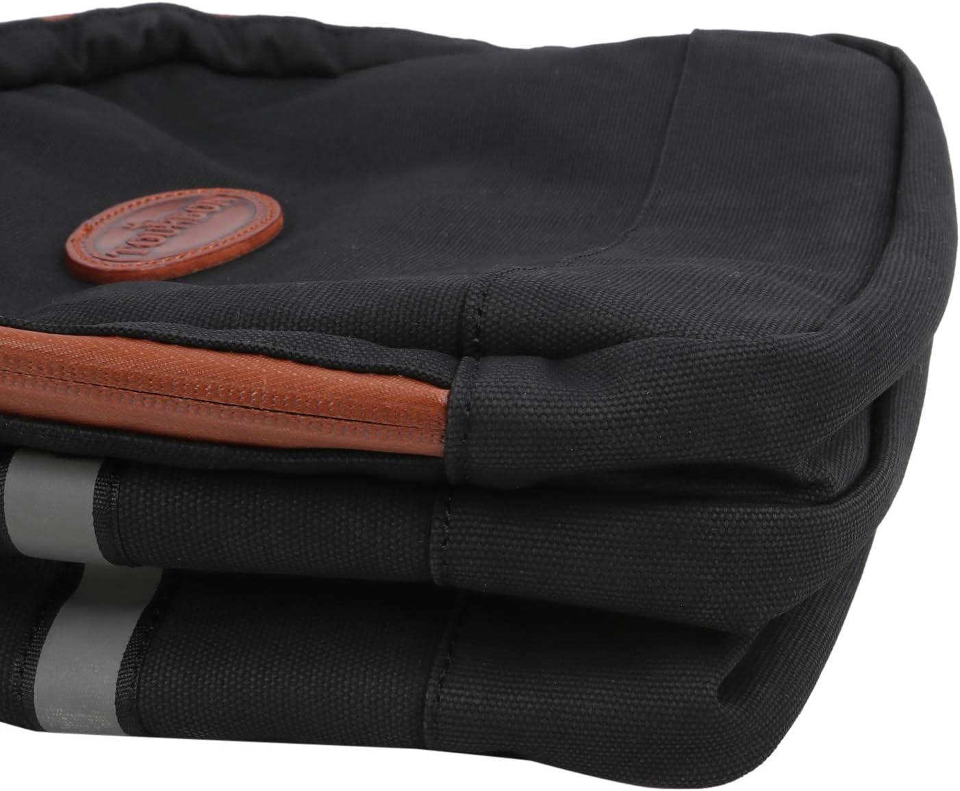 TOURBON Canvas Pannier Bicycle Rear Rack Back Seat Tail Insulated Trunk Cooler Double Bag