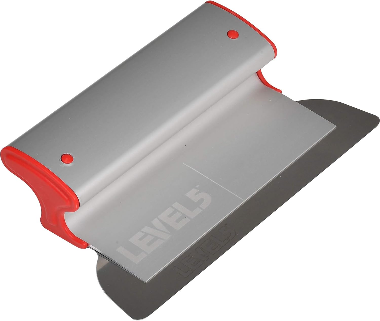 LEVEL5 14" Skimming Blade | Smoothing/Knock-Down Knife | Extruded Aluminum & European Stainless Steel Construction | High-Impact End Caps | Sheetrock Drywall Gyprock Wall-Board Plasterboard | 4-914