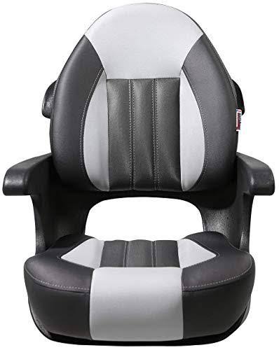 Tempress ProBax Captains Helm Boat Seat (Charcoal/Gray/Carbon)