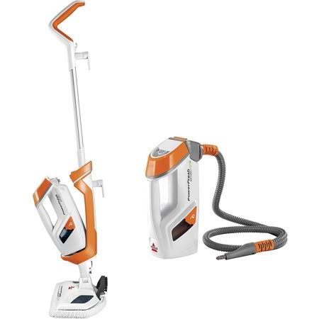 Bissell Powerfresh Lift-Off Pet Steam Mop, Steamer, Tile, Bathroom, Hard Wood Floor Cleaner, 1544a, Orange