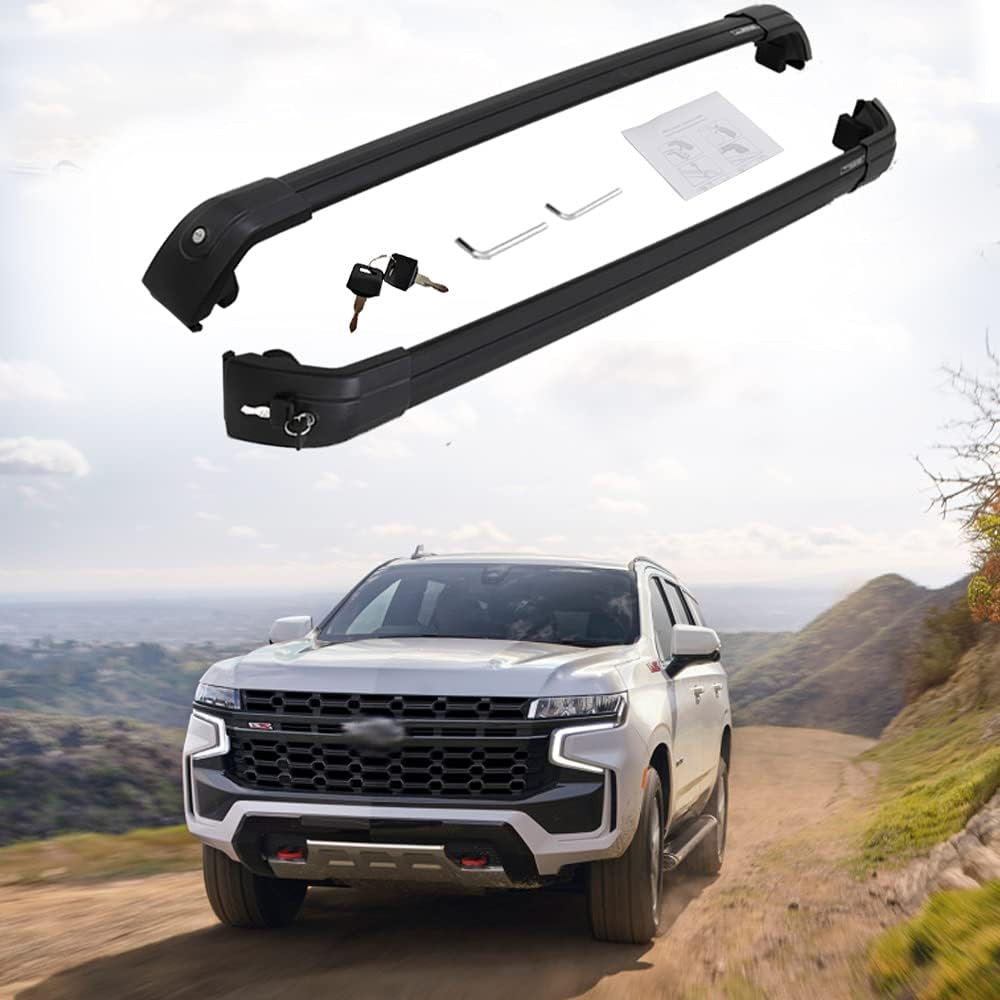 Cross Bars fit for Chevrolet Chevy Tahoe Suburban 2021 2022 GMC Yukon 2021 2022 Cadillac Escalade 2021 2022 Roof Rail Rack Cargo Top Accessories
