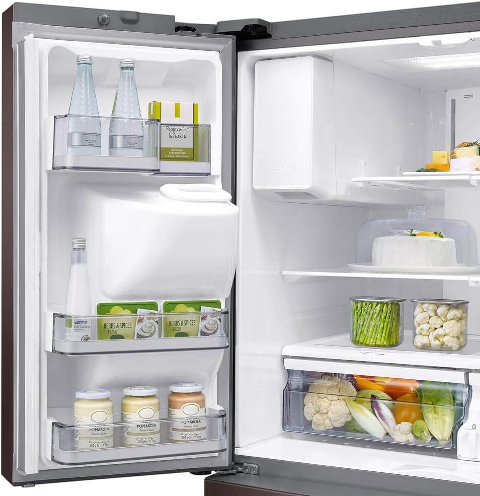 SAMSUNG RF24R7201SR 23 cu. ft. Counter Depth 4-Door French Door Refrigerator with FlexZone(TM) Drawer in Stainless Steel