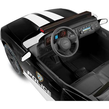 Kid Motorz Chevrolet Racing Camaro Police Edition Two Seater in Black (12v)