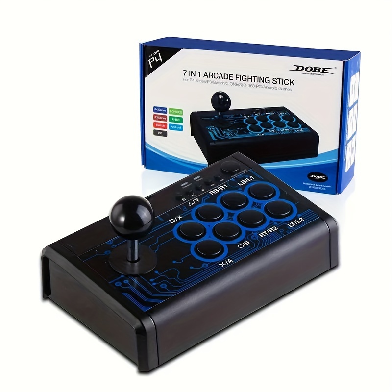 Fight Stick Joystick Wired Game Controller Fighting Stick For PC/Android/PS3/PS4/ Switch/Xbox One