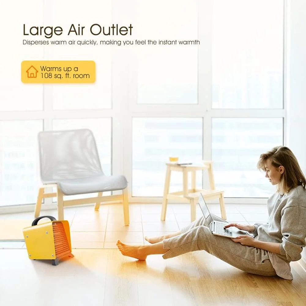 Space Heater, 1500W Portable Indoor Heater, Ceramic Space Heater
