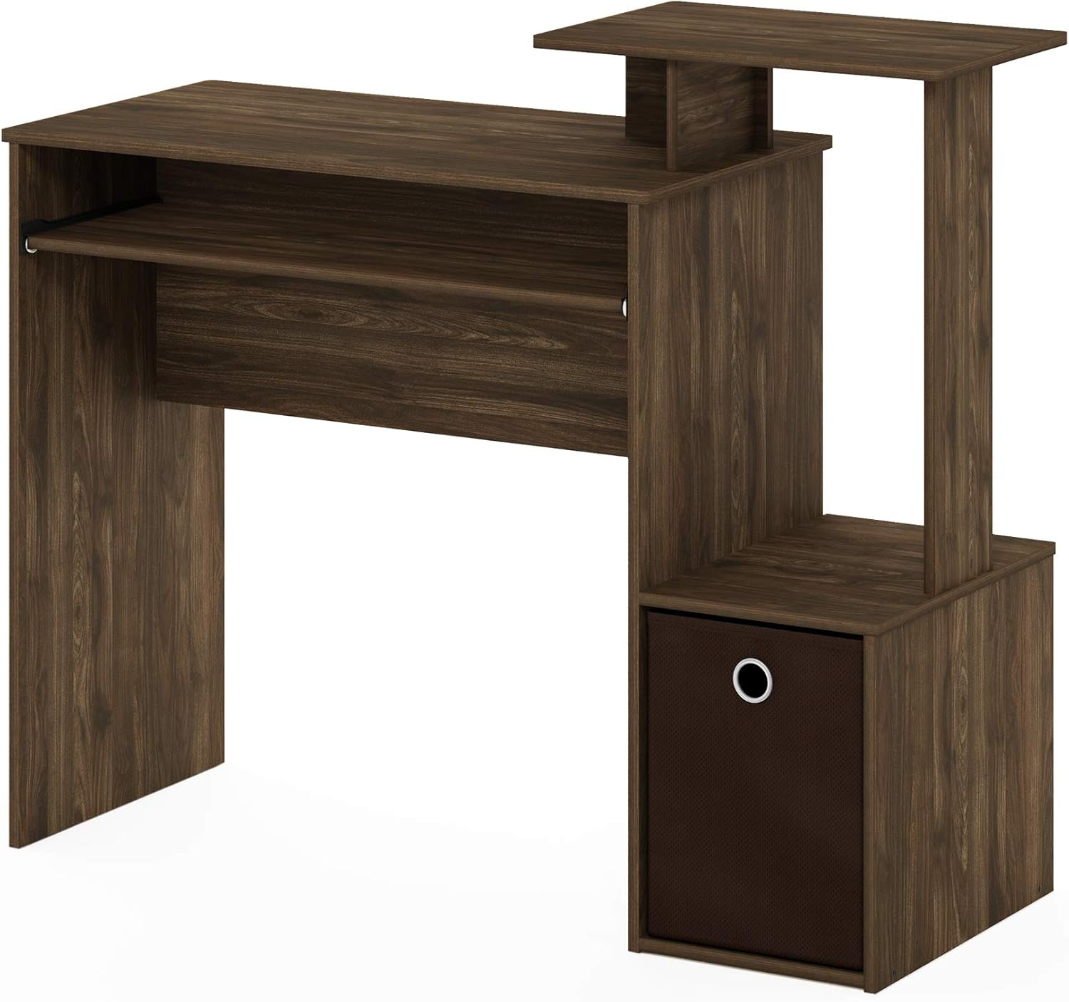 Furinno Econ Multipurpose Home Office Computer Writing Desk, Black/Brown Pack of 2
