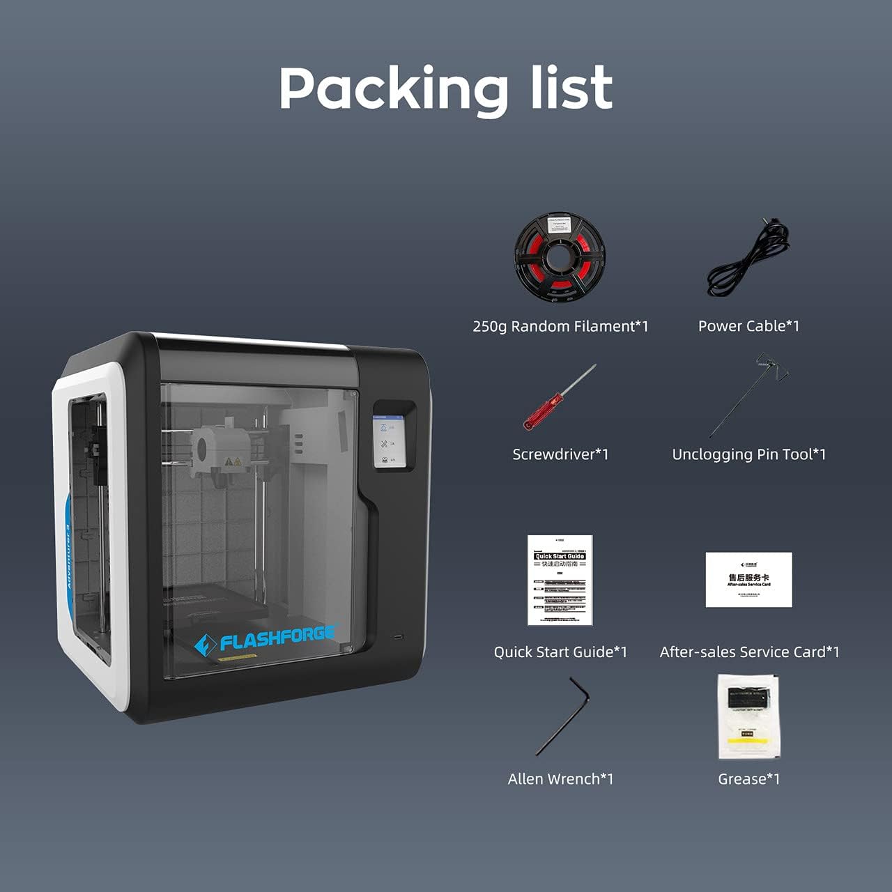 FlashForge Adventurer 3 3D Printer Leveling-Free with Quick Removable Nozzle and Heating Bed, Built-in HD Camera, Wi-Fi Cloud Printing