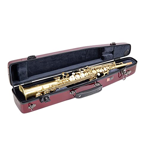 Crossrock Fiberglass Alto Saxophone Case - Includes Accessory Pocket, Removable Shoulder Straps, TSA Lock - Space Gray (CRF1020ASSG)