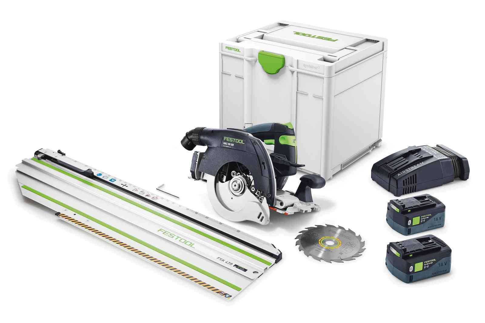 Festool 576173 HKC 55 EBI-F-Set-FSK250 Cordless Carpentry Saw