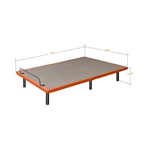 Split King Adjustable Bed Frame with Mattress - 14” Luxury Hybrid Mattress, Smart APP Contorl, Massage, Zero Gravity, Anti-Snore, 5 Minutes Installation, Head and Foot Incline, Medium Soft, Split King