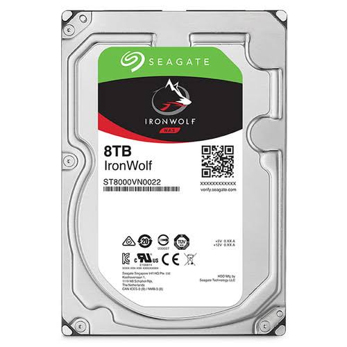 Seagate 8TB IronWolf 7200RPM SATA III 3.5x22 Internal NAS Hard Drive