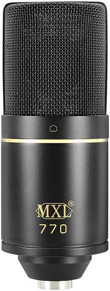 Motu M4 4x4 USB Audio Interface with MXL 770 Cardioid Microphone (Black), HPC-A30 Studio Monitor Headphones & XLR Cable Bundle