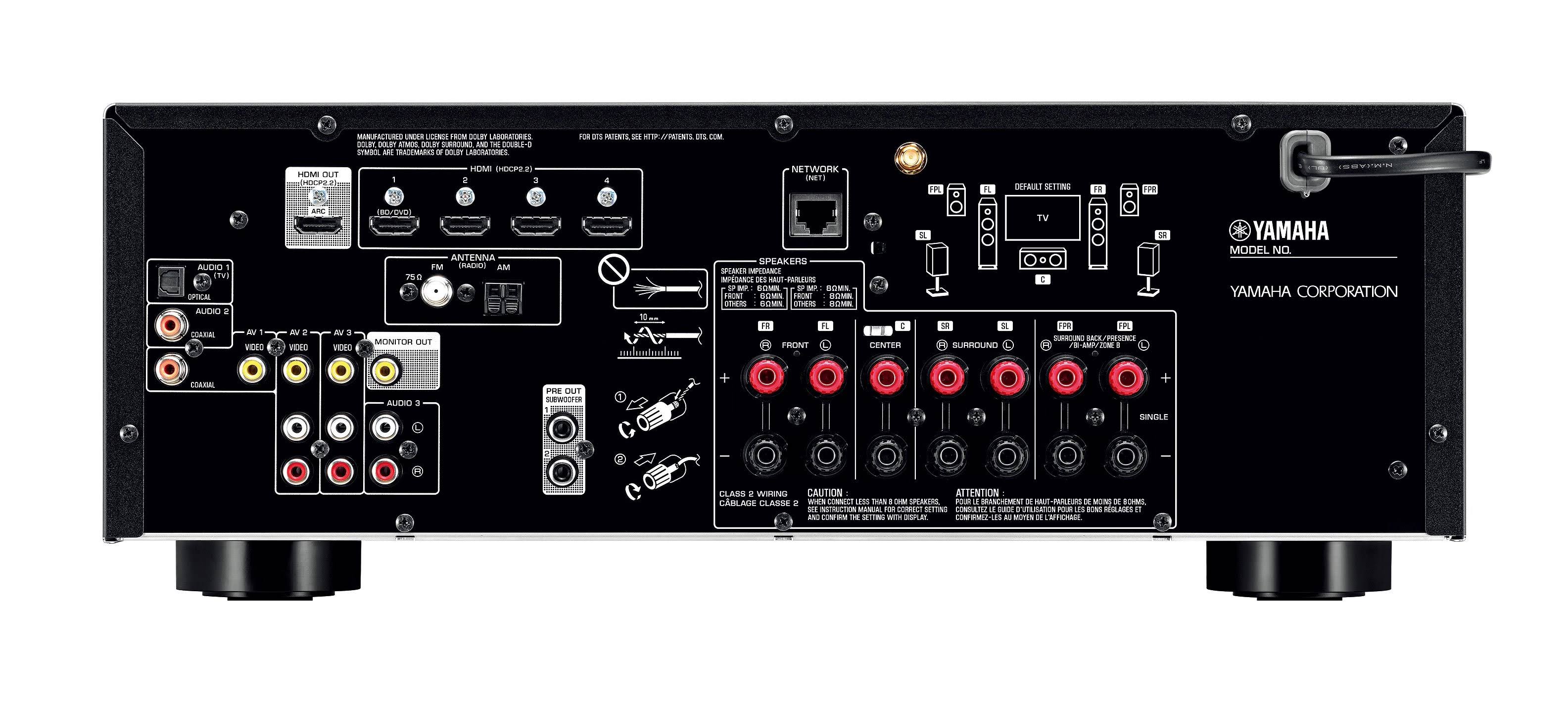 Yamaha RX-V583 7.2 Channel AV Network Receiver - Black