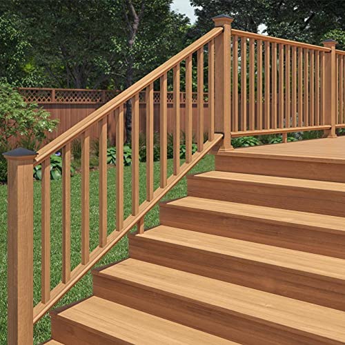 ProWood 6 ft. Cedar Routed Stair Rail Kit with SE Balusters