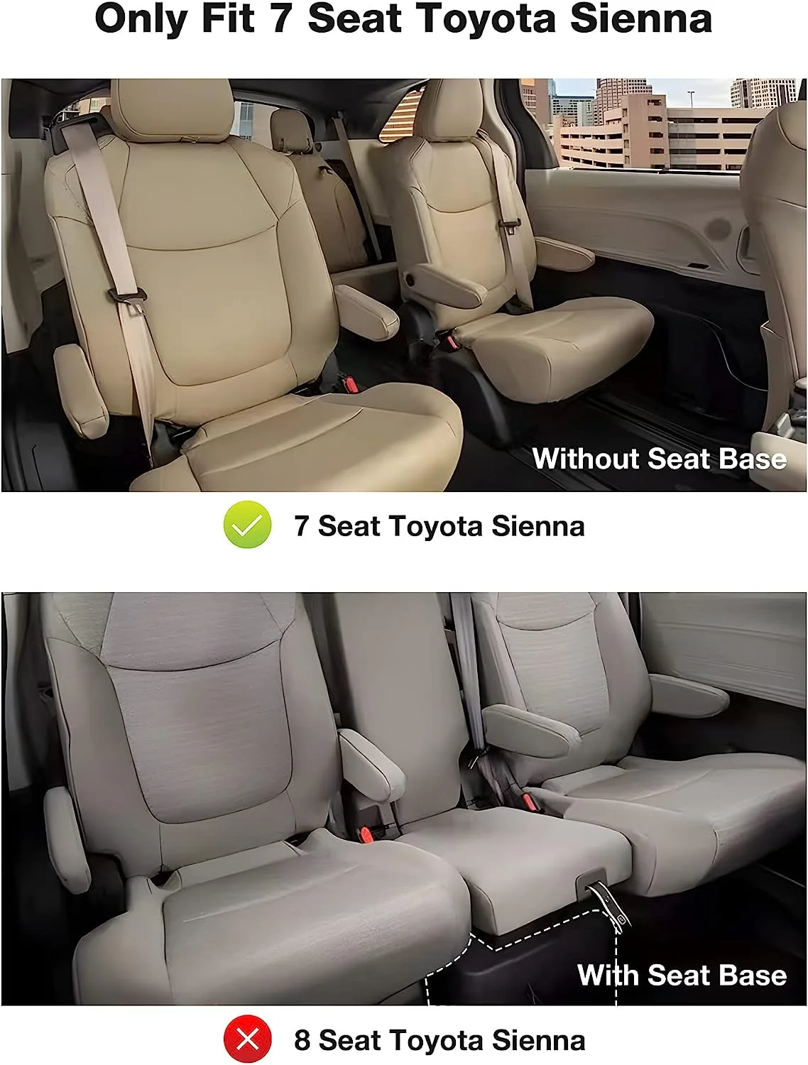 3W Floor Mats for 2021-2024 Toyota Sienna 7 Seat Car Floor Liner fit Sienna 7 seat TPE All weather