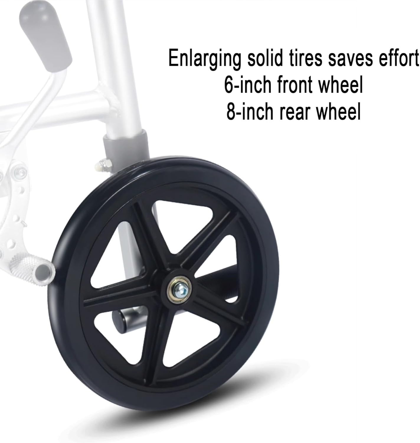 4 in 1 Shower Wheelchair, Portable Shower Chair with Wheels, Bedside Commode Chair, Waterproof Shower Commode Chair for Elderly