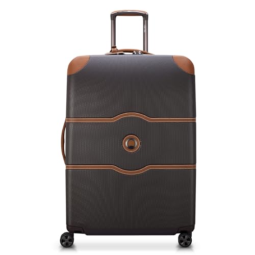 DELSEY PARIS Chatelet Air 2.0 Hardside Luggage with Spinner Wheels, Angora, Checked-Large 28 Inch