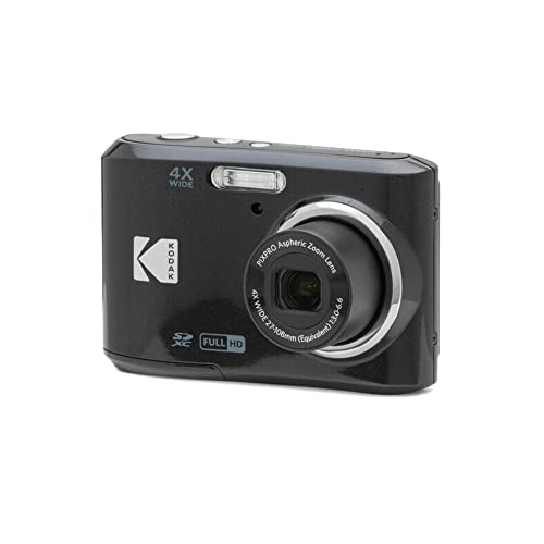 Kodak PIXPRO FZ45 Friendly Zoom Digital Camera (White) Bundle with 64 GB UHS-I U1 SDXC Memory Card, Rapid Travel Charger with 4 AA Rechargeable Batteries, Spider Tripod, and Camera Case (5 Items)