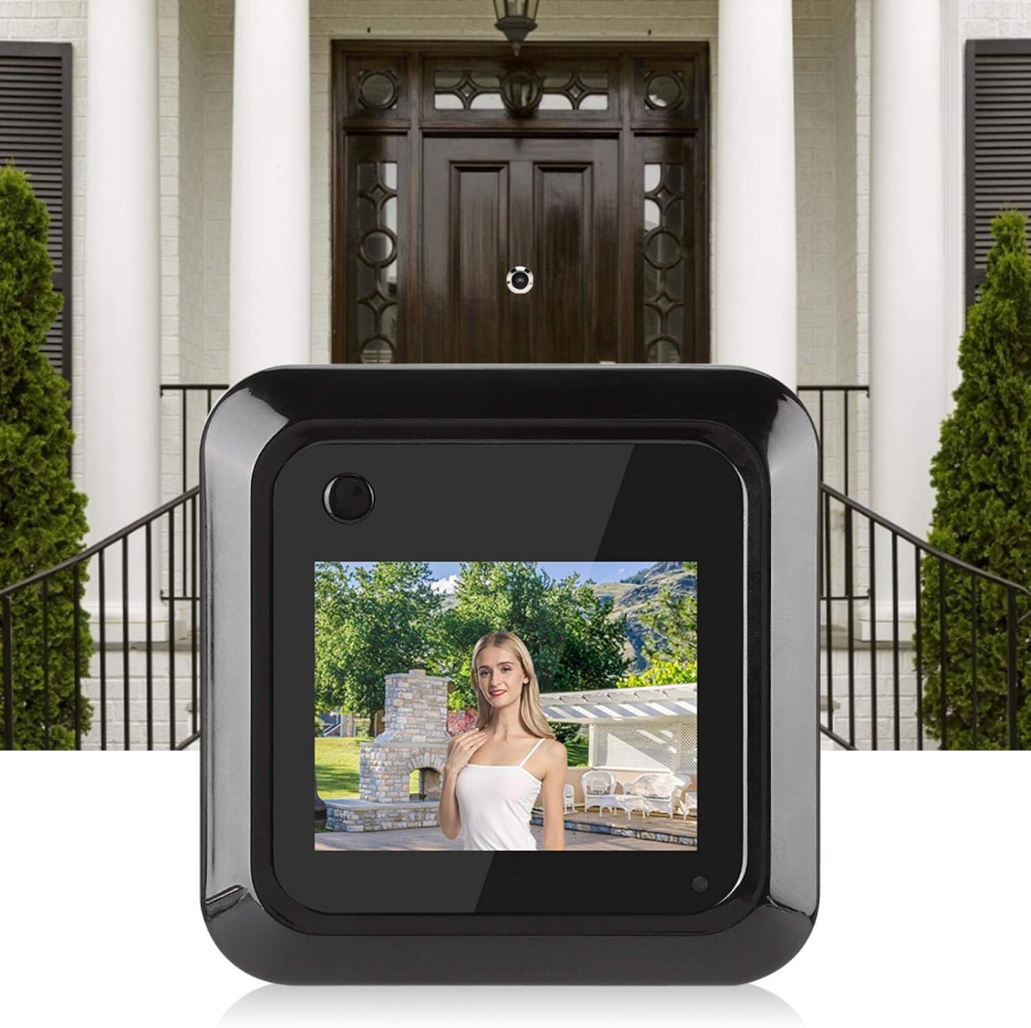 Door Peephole Camera, Door Viewer Peephole, 145�� Wide-Angle Digital 2.4in LCD for Home Apartment Entry Door Front Door