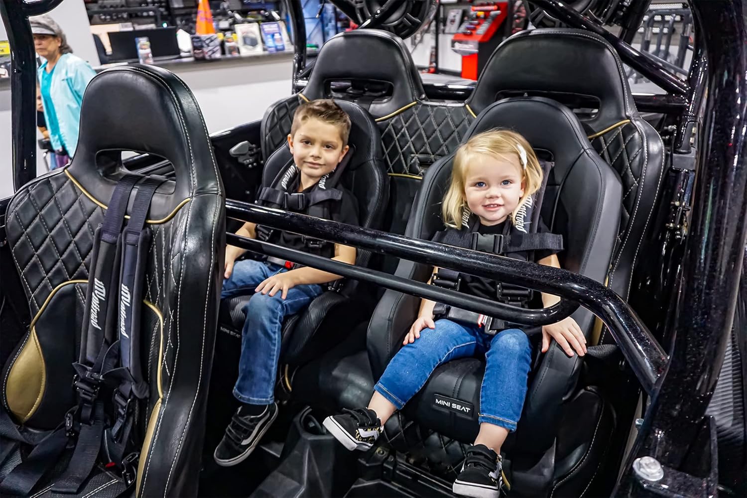 Mini Seat - Kids Seat for UTV Seats - Fits Polaris RZR, Can-Am X3 and Most Other Side by Side and After Market Seats (Seat Only)