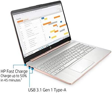 HP 15.6" Ryzen 5 8GB/256GB Laptop-Rose Gold
