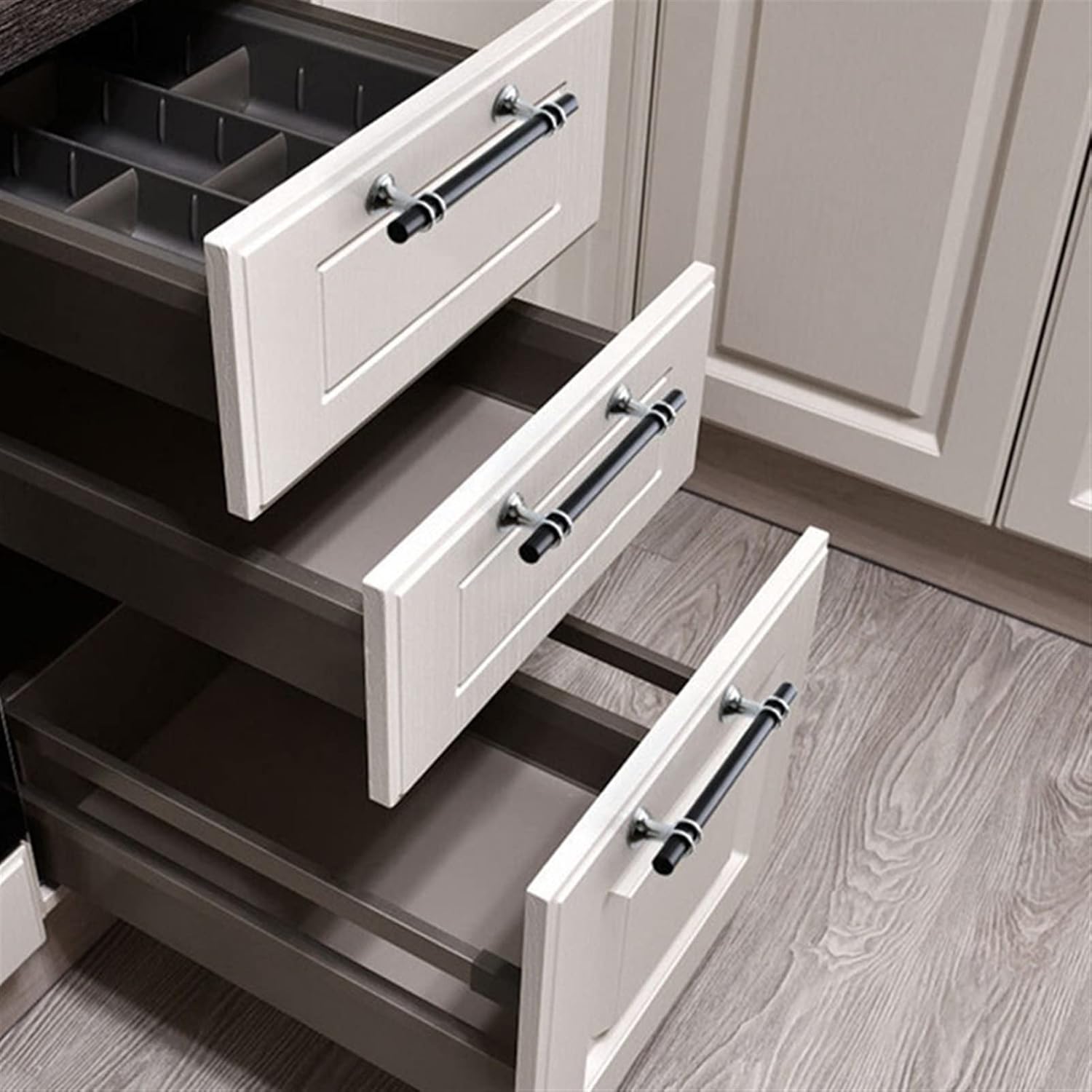 Cabinet Handles/Drawer Pull Modern Zinc Alloy Black Gold Door Handles Kitchen Cabinet Handles Solid Drawer Knobs Fashion Furniture Handle Hardware Kitchen Cabinet Pulls (Color : Cop