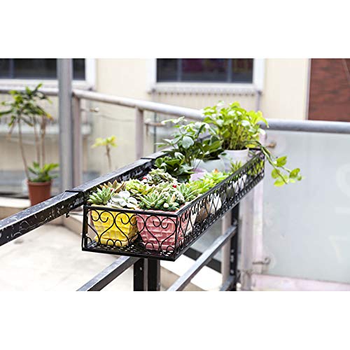 Hanging Basket Flower Stand, Rust Potted Plant, Plant Display Stand, Metal Flower Pot Shelf, Can Be Hung On Balcony, Railing, Terrace, Garden