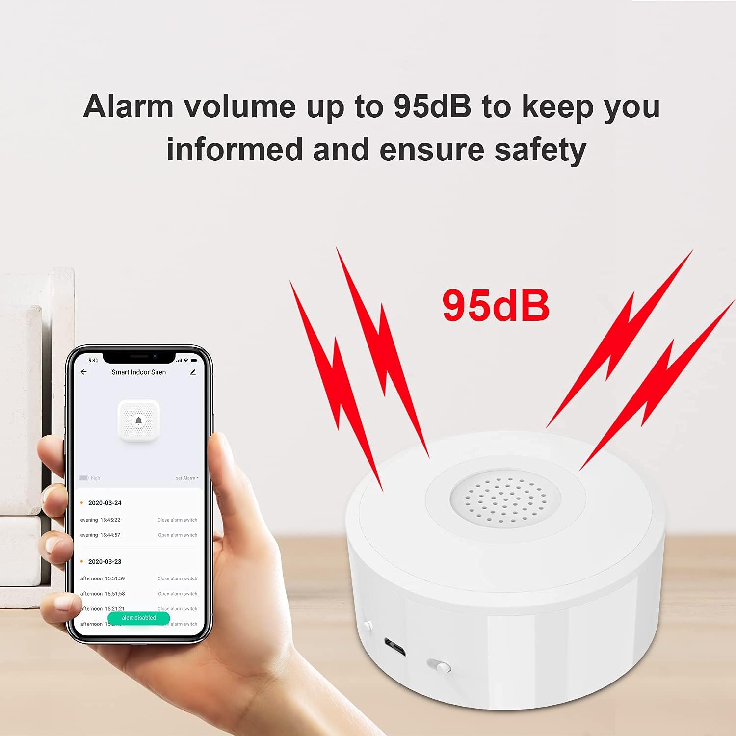 Jlazgj Home Security System Camara de seguridad Home Security kit Alexa Compatible Security System Door Alarm Security Systems for House Wireless Window Alarm sensors(5 Pieces)… Pack of 2
