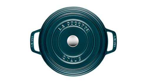 STAUB Cast Iron Roaster/Cocotte, Round, 26 cm, 5 L, La Mer