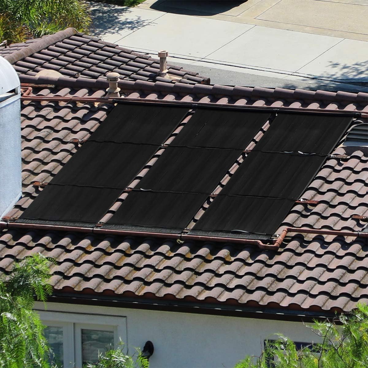 XtremepowerUS Swimming Pool DIY Solar Panel In-Ground/Above-Ground Heating System 4' ft x 20' ft Spa Pool Heater