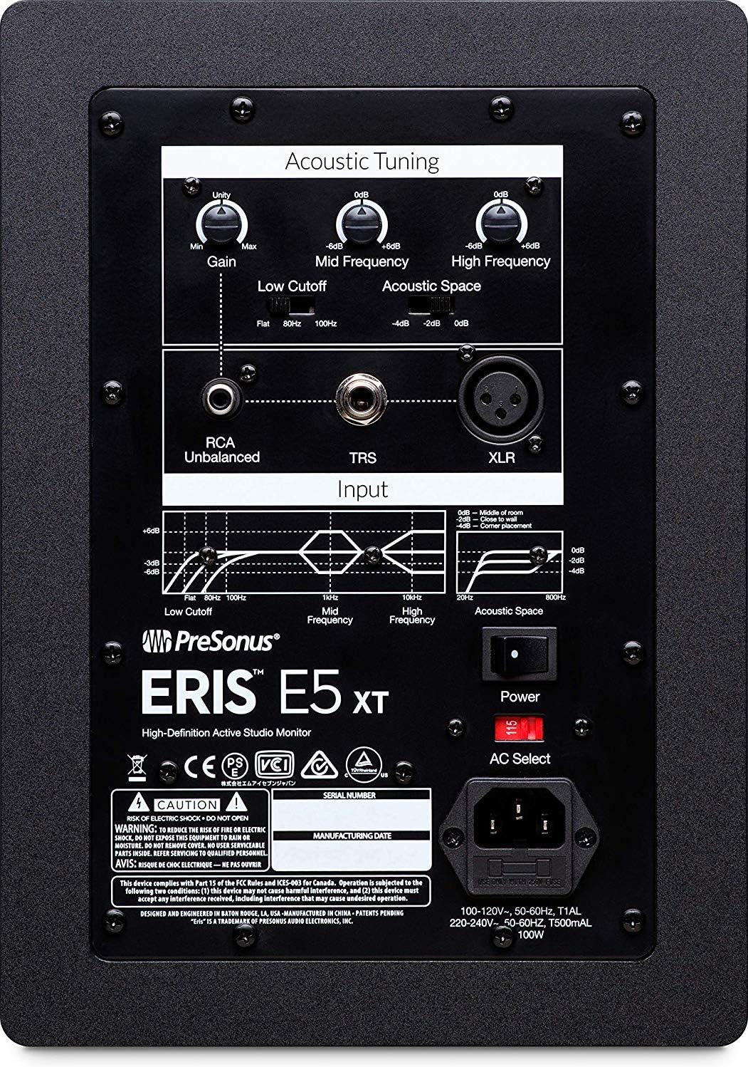 Presonus AudioBox 96 Recording Audio Interface with Creative Software Kit and Studio Bundle and Eris E5 XT Pair Studio Monitors with EBM Wave Guide Design and 1/4 Cables