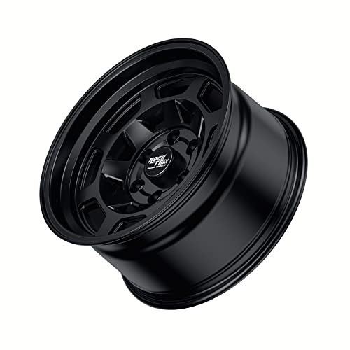 RockTrix RT117 17 inch Wheel Compatible with 2009-2024 Ford F150, 17x9 6x135 Wheels (-12mm Offset, 4.5in Backspace) 87.1mm Bore, Black Wheels, Also fits 2022+ Bronco Raptor Rims