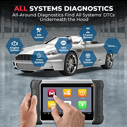Autel MaxiCOM MK808S-TS Scanner, 2024 Complete TPMS Check/Activate/Relearn Tool, Same as MX808S-TS MK808Z-TS, 28+Service, BT Full System Scan,Bidirectional, FCA AutoAuth,Upgrade of MK808BT PRO MK808S