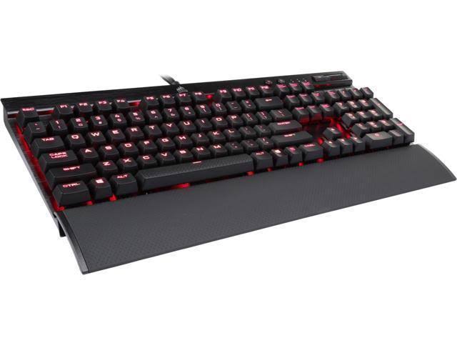 Corsair Gaming K70 Rapidfire Mechanical Keyboard, Backlit Red LED, CH