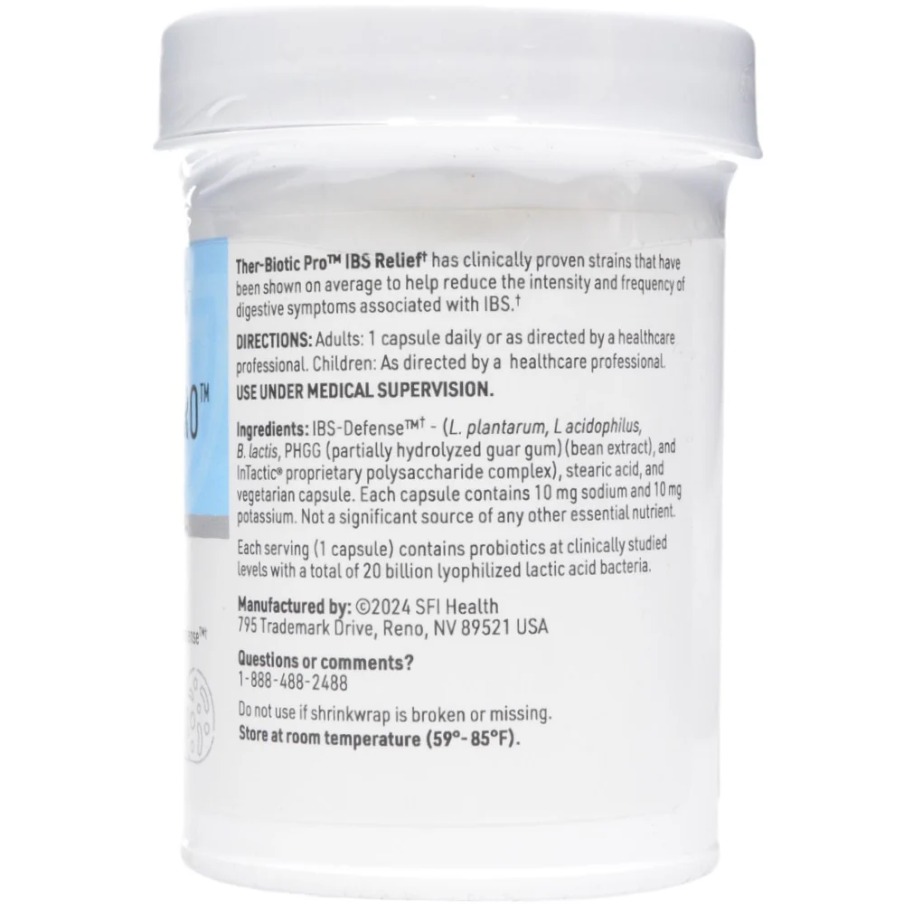 Ther-Biotic Pro IBS Relief by Klaire Labs/SFI Health - Kansas Nuitrition - HNZSDS