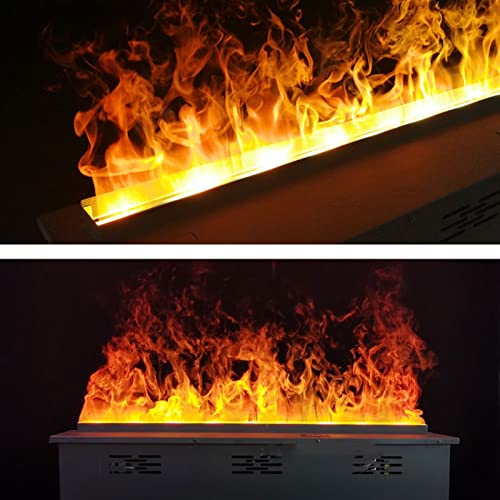 Water Vapor Fireplace Water Vapor Fireplace Recessed Electric Fireplace with Realistic Flame, 3D Atomized Fireplaces with Screen Panel Control and Remote Control, Flame Size Adjustable Electronic Fire
