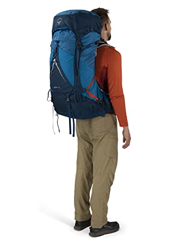 Osprey Atmos AG LT 65L Men's Backpacking Backpack, Black, L/XL