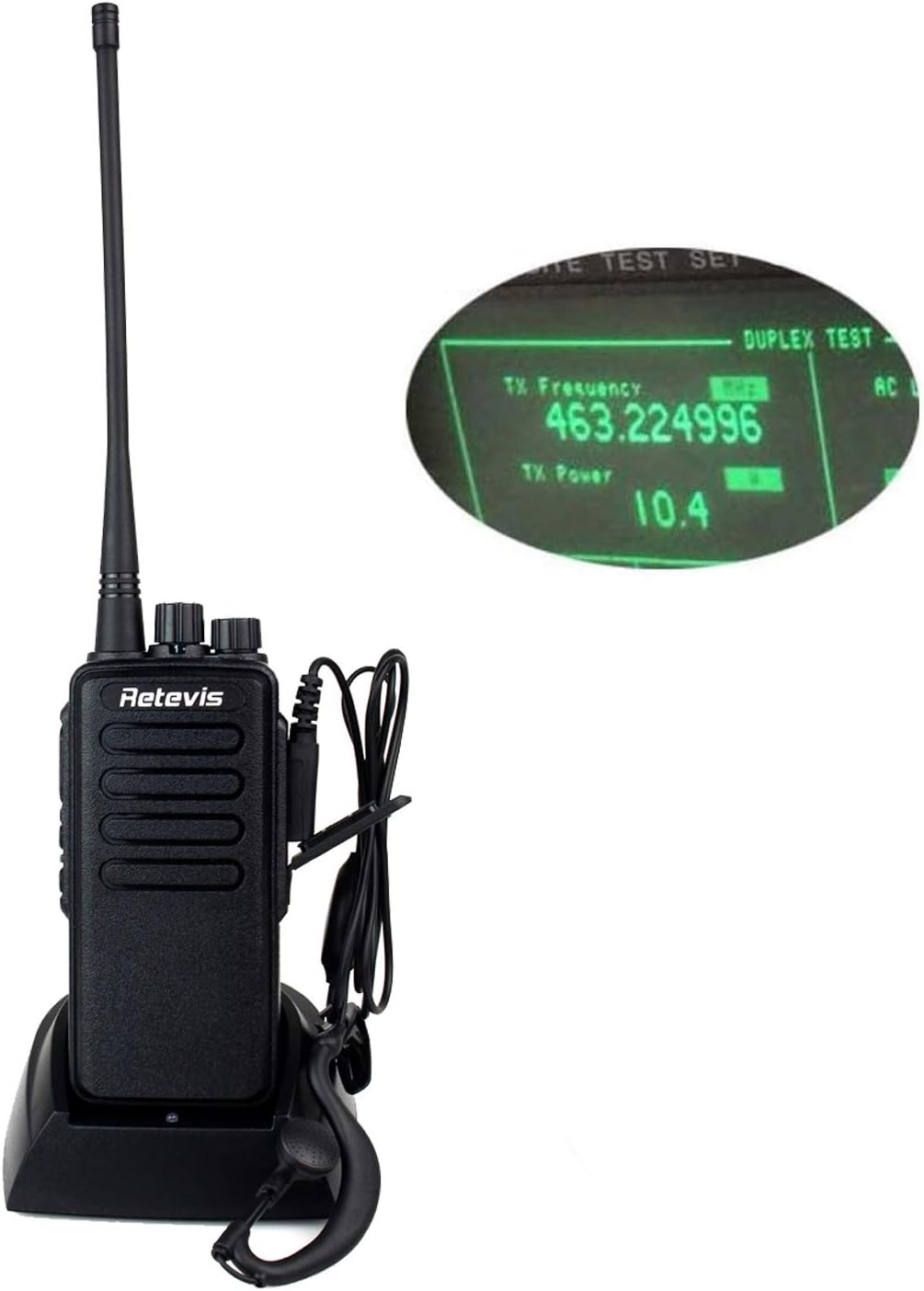 Retevis RT1 Radios Walkie Talkies Long Range,High Power Heavy Duty 2 Way Radio with 3000mAh Rechargeable,VOX Emergency Alarm Walkie Talkies for Adults(4 Pack)