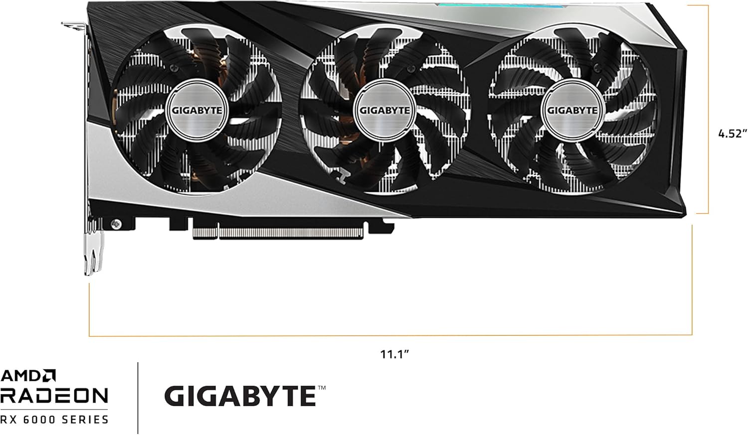 GIGABYTE Radeon RX 6600 XT Gaming OC PRO 8G Graphics Card, WINDFORCE 3X Cooling System, 8GB 128-bit GDDR6, GV-R66XTGAMINGOC PRO-8GD Video Card